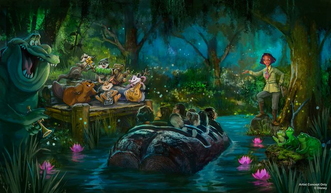 New music, ride details revealed for Tiana’s Bayou Adventure
