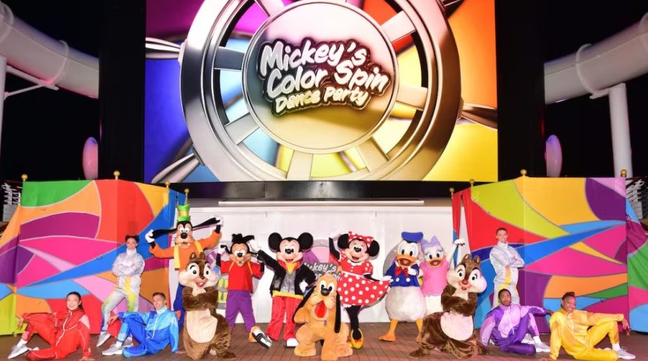 New Mickey’s Color Spin Dance Party on Disney Dream