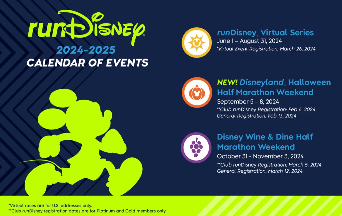 runDisney reveals 2024-2025 calendar including new Halloween race at Disneyland Resort